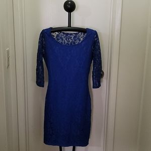 *worn once* blue lace dress